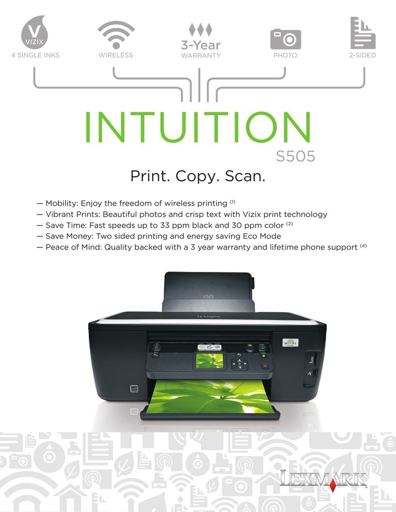 Lexmark Intuition S505 User manual