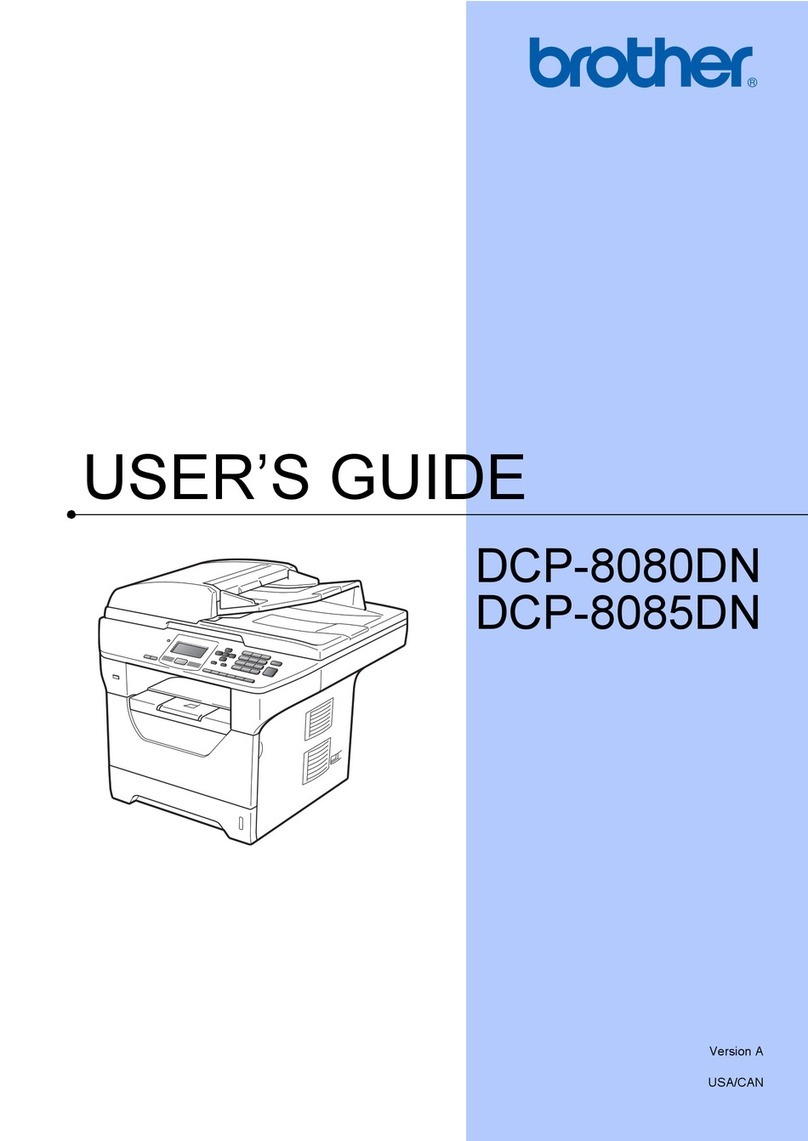 Brother 8085DN - DCP B/W Laser User manual Brother 8085DN - DCP B/W Laser User manual