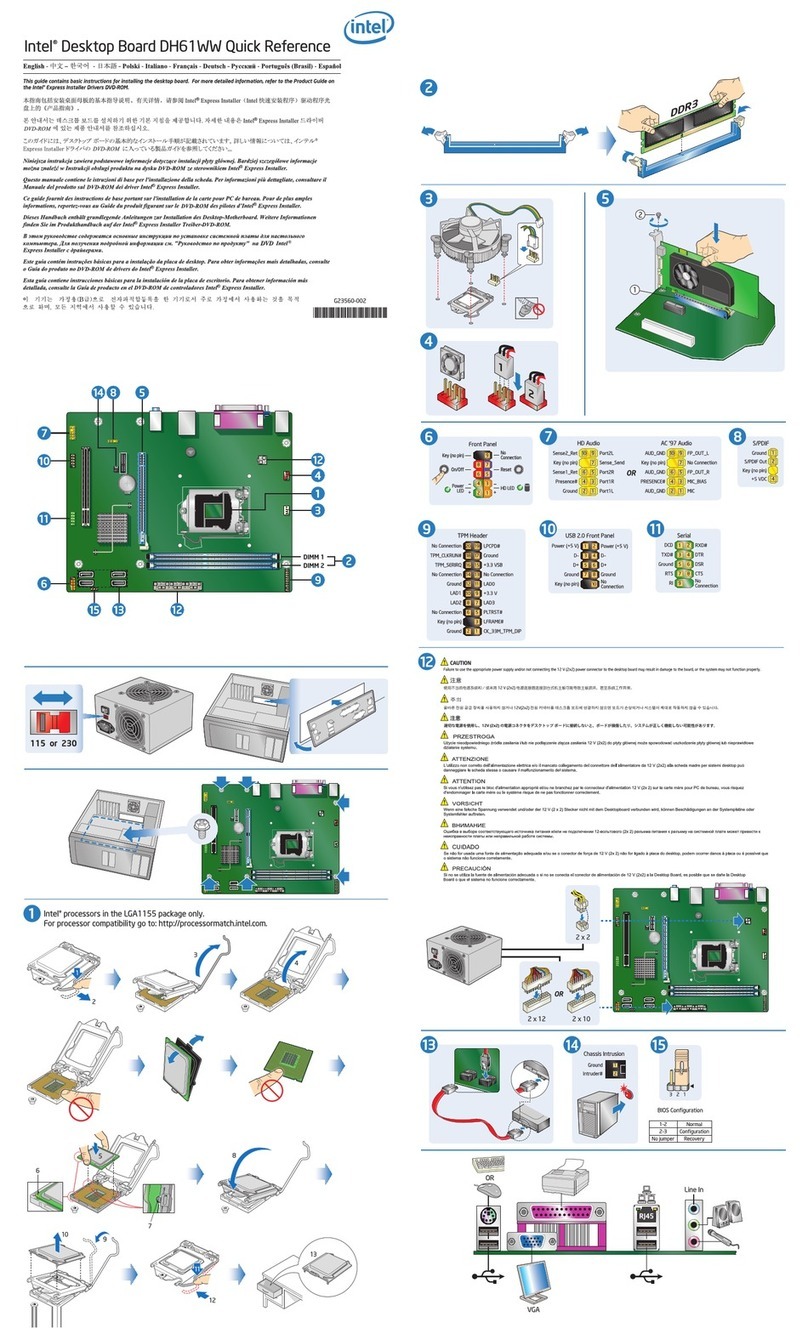 Intel BLKDH61WWB3 User manual