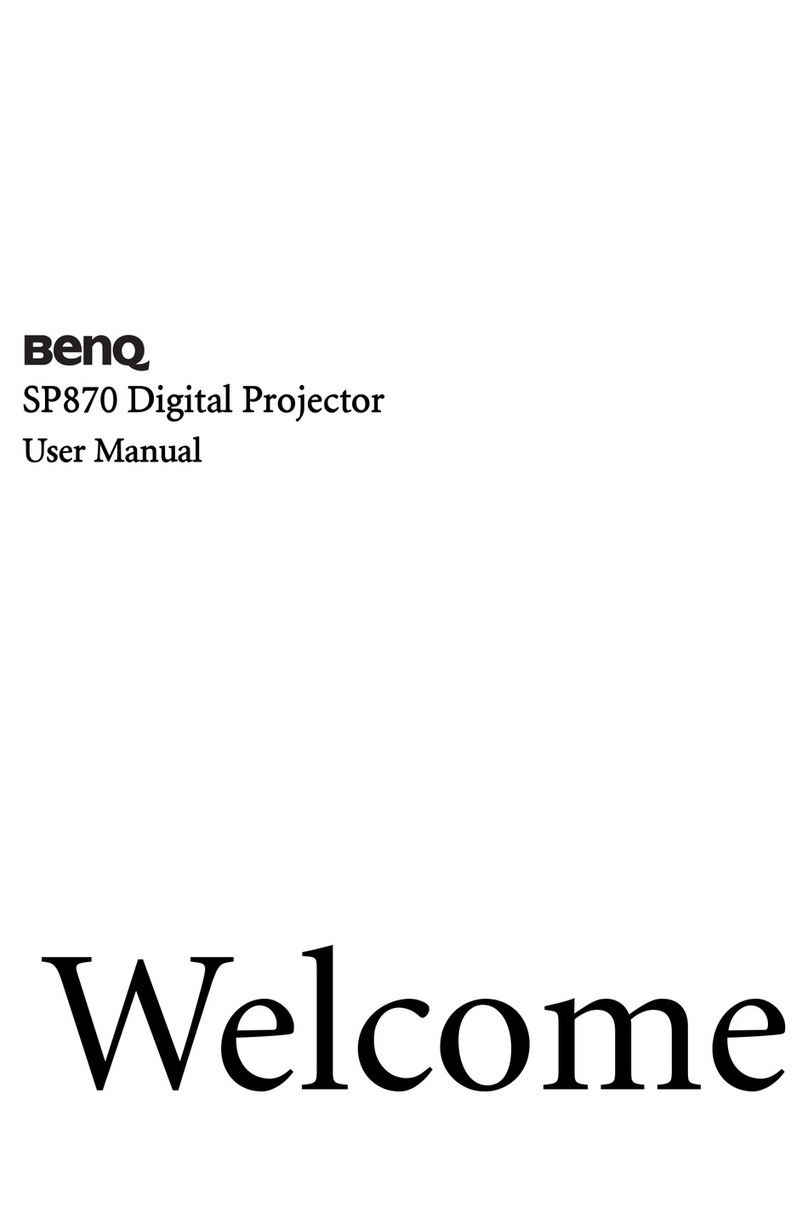 BenQ SP870 - XGA DLP Projector User manual