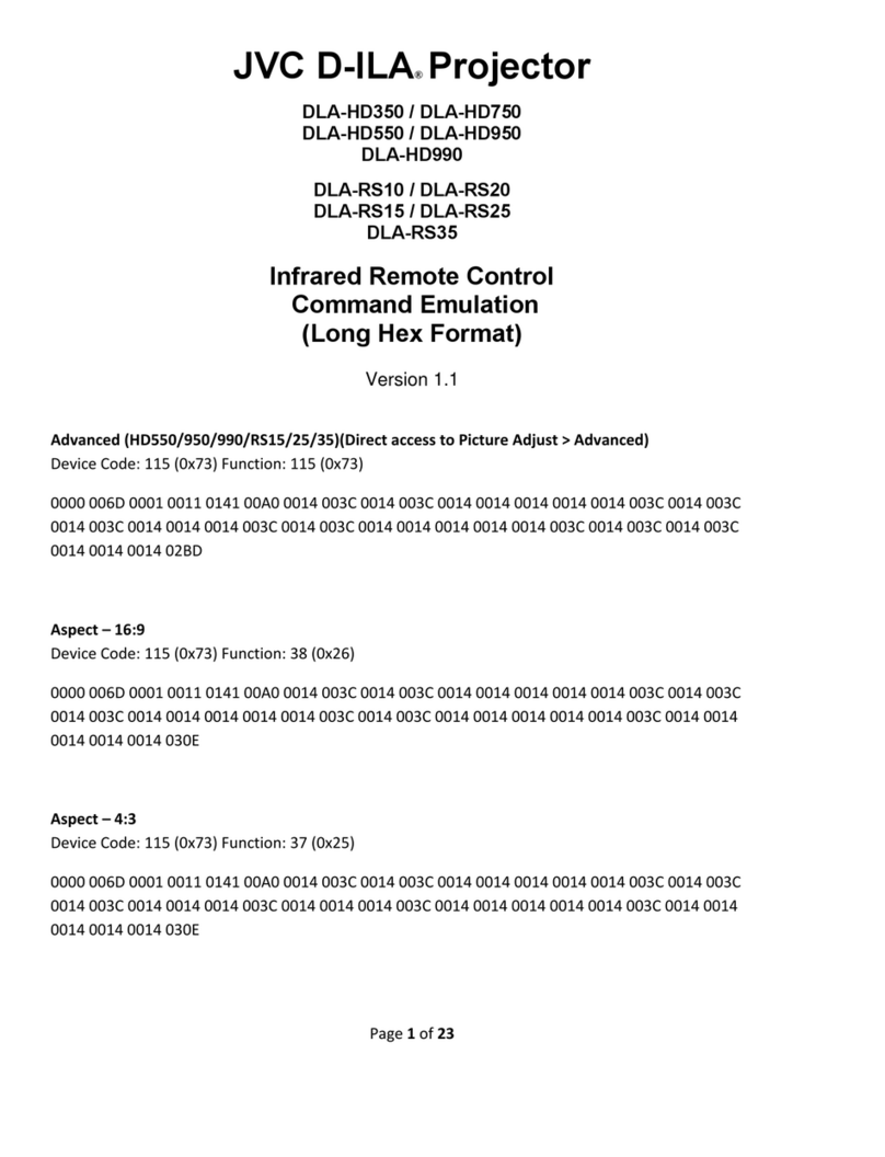 JVC DLA-RS10U - Reference Series Home Cinema... Installation manual