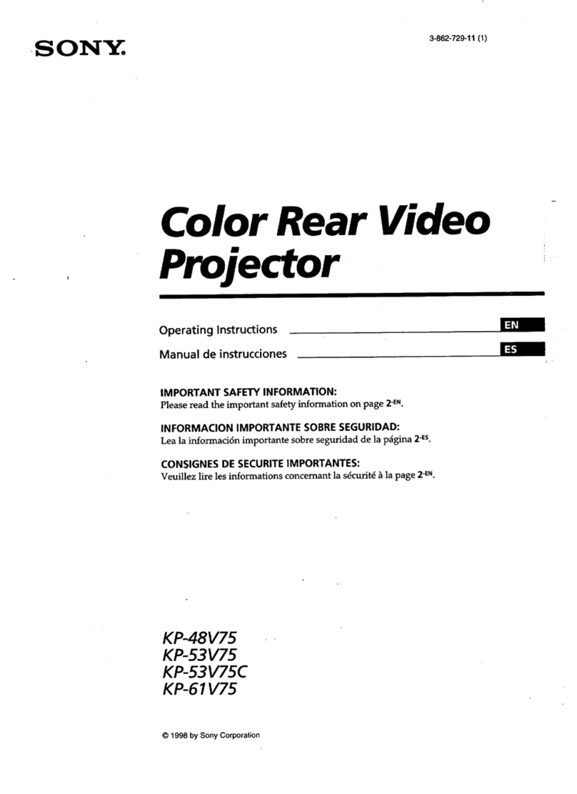 Sony KP 61V75 User manual