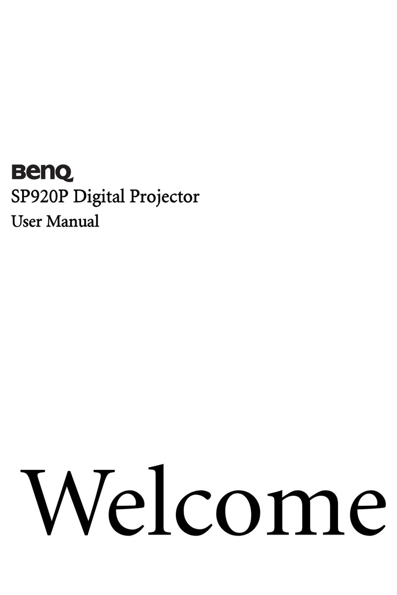 BenQ SP920 - XGA DLP Projector User manual