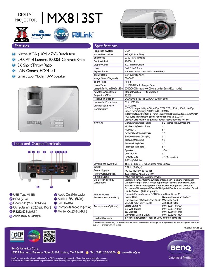 BenQ MX813ST User manual