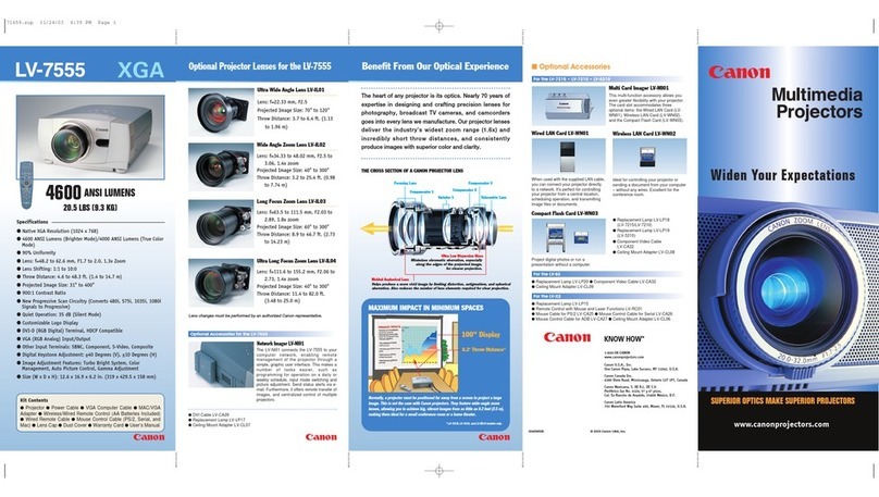 Canon LV-X2 User manual