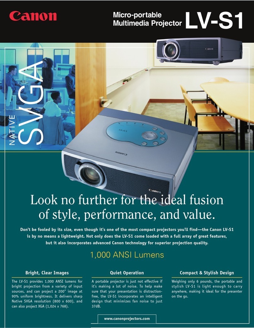 Canon LV-S1 Brochure & specs