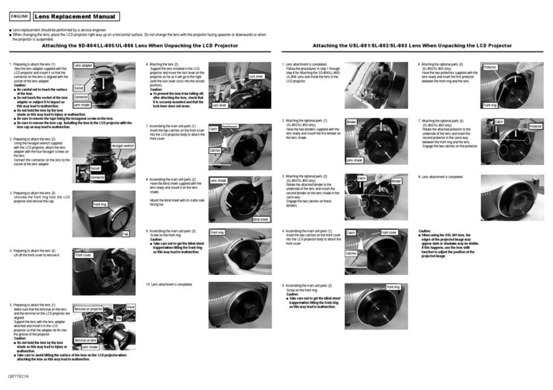 Hitachi CP-WX1100 Use and care manual