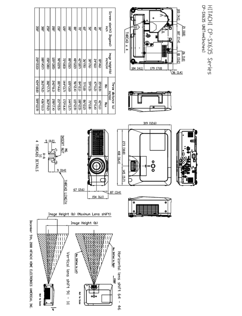 Hitachi CP-SX635 - SXGA+ LCD Projector Guide