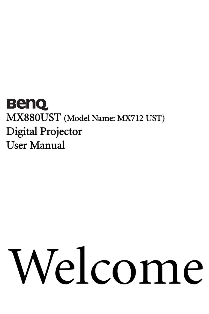 BenQ MX880UST User manual