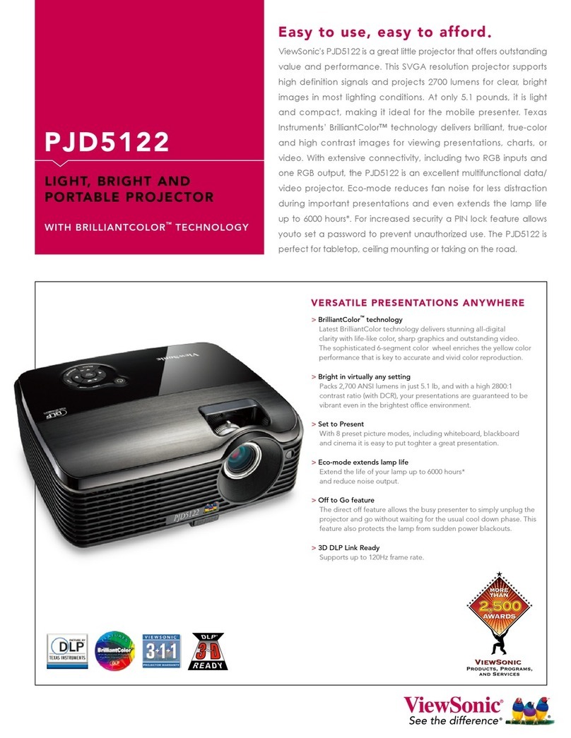 ViewSonic PJD5122 Specifications