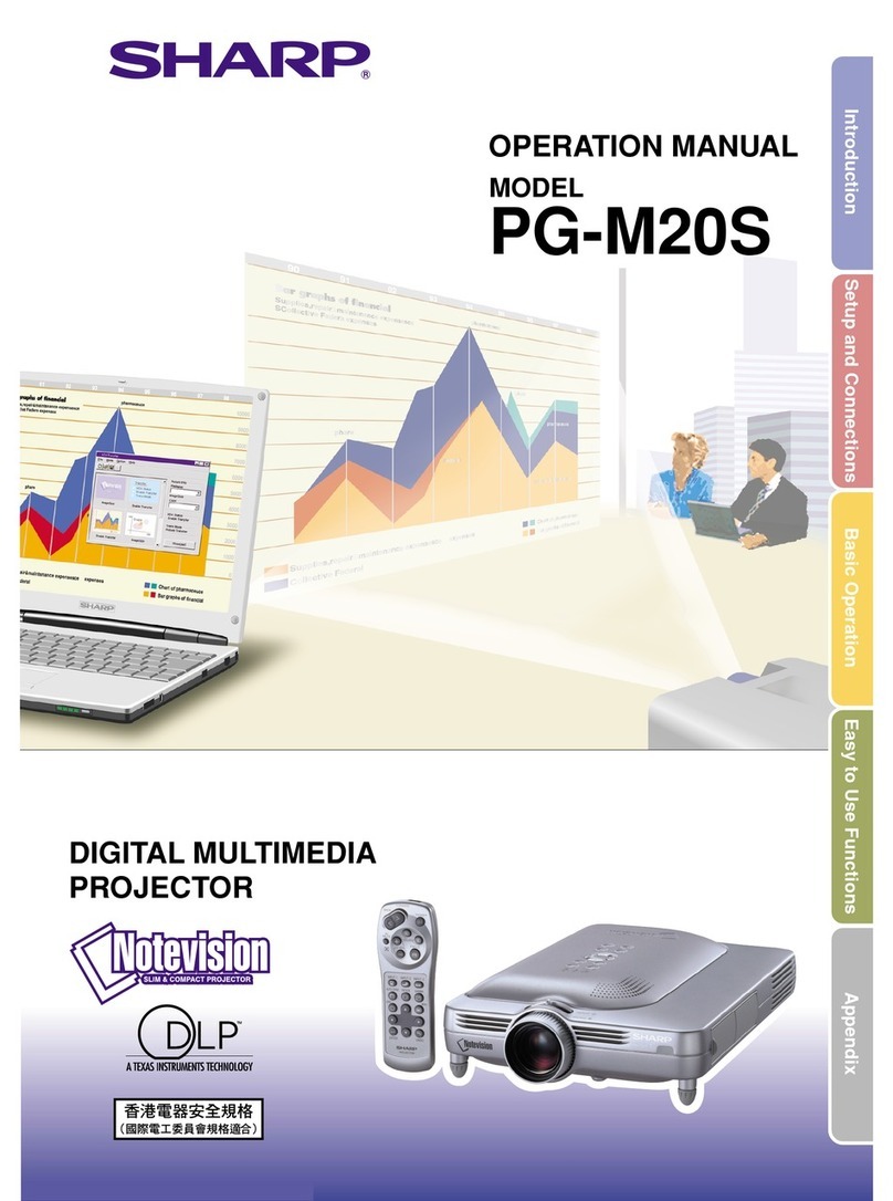 Sharp PG-M20S - Notevision SVGA DLP Projector User manual