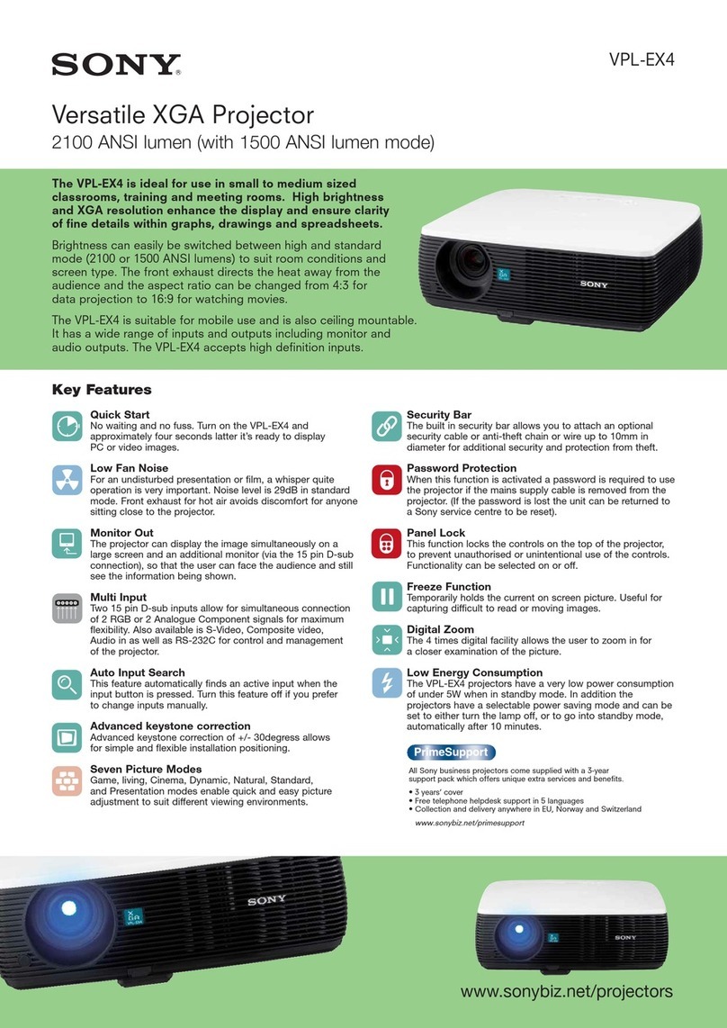 Sony VPL-EX4 User manual