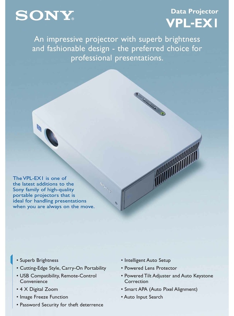 Sony Superlite VPL-EX1 User manual
