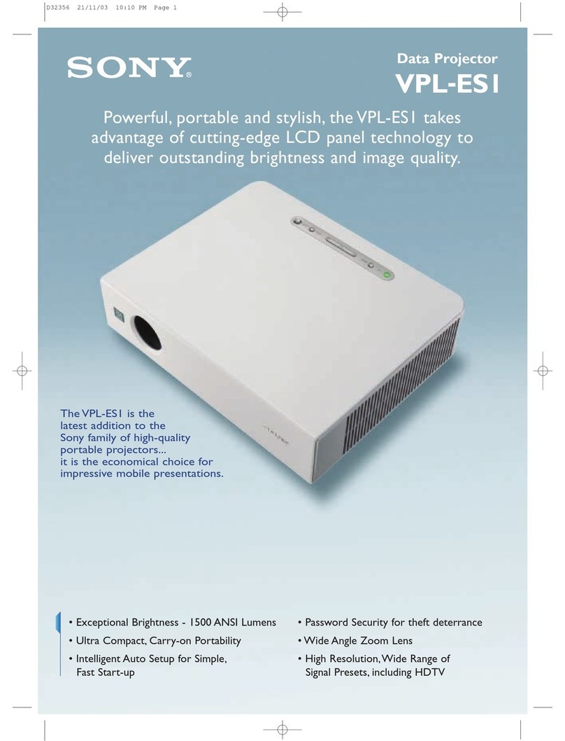 Sony VPL-ES1 User manual
