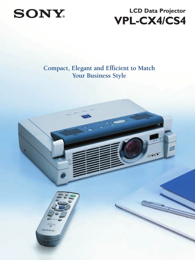 Sony VPL-CX4 User manual