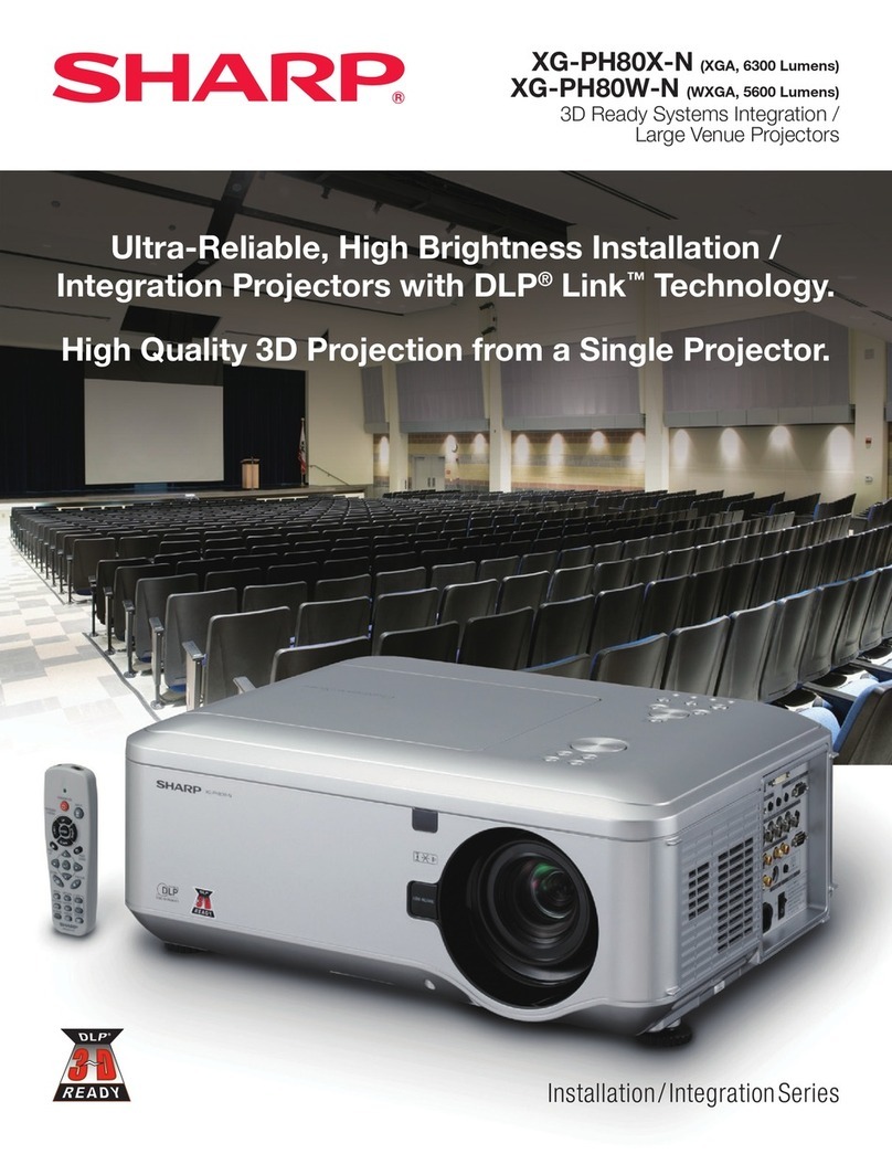 Sharp Conference Series XG-PH80W-N User manual