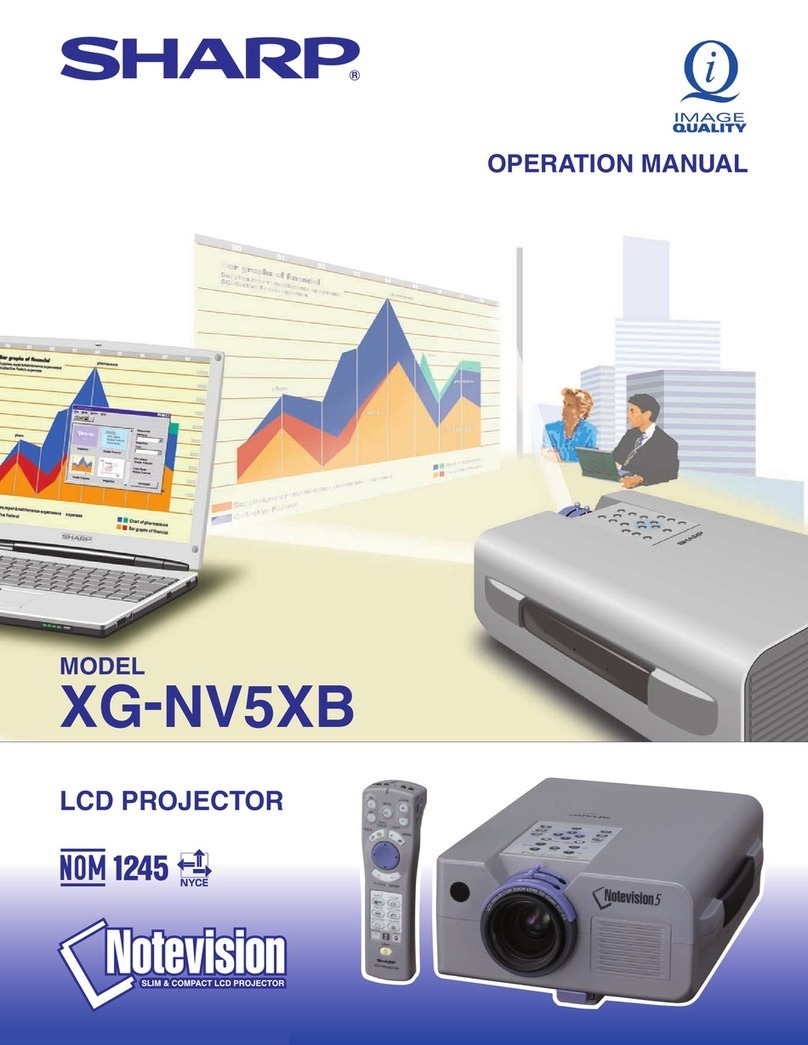 Sharp XG-NV5XB User manual
