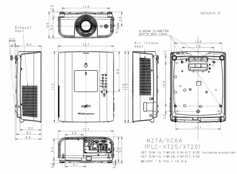 Sanyo PLC-XT25 Guide
