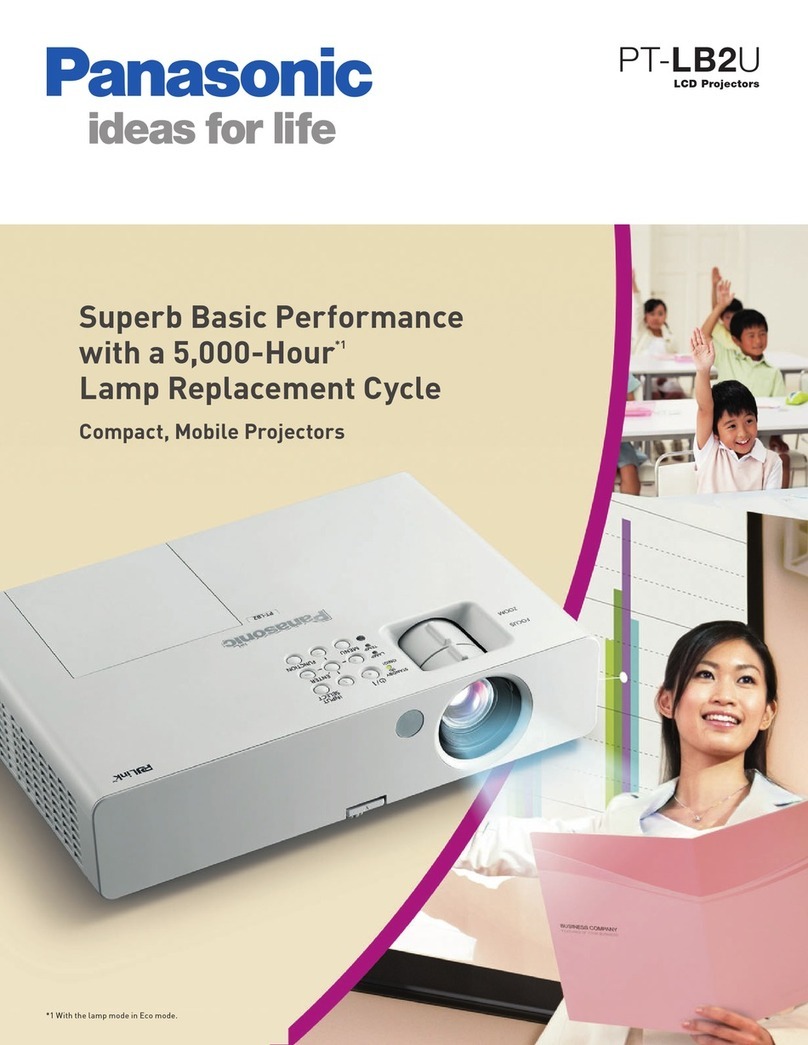 Panasonic PT-LB2U PT-LB1E User manual