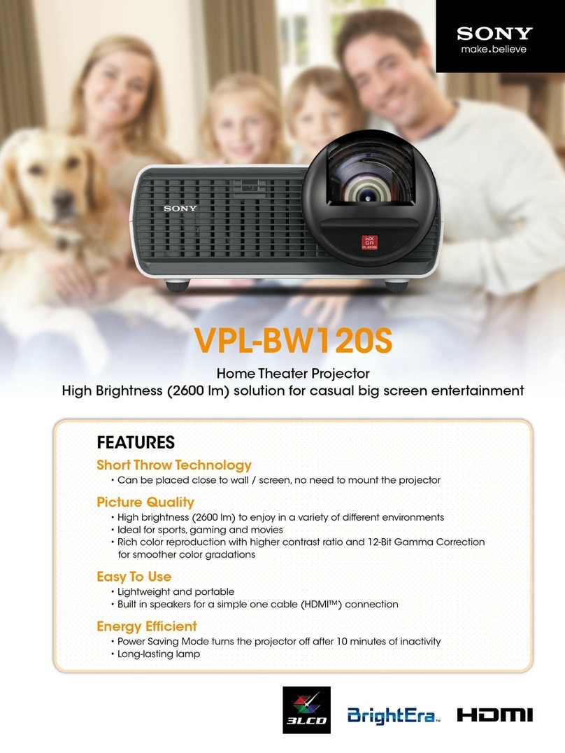Sony VPL-BW120S User manual