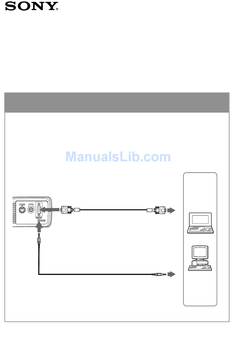 Sony VPL-CS4 - Compact Lcd Projector Quick reference card