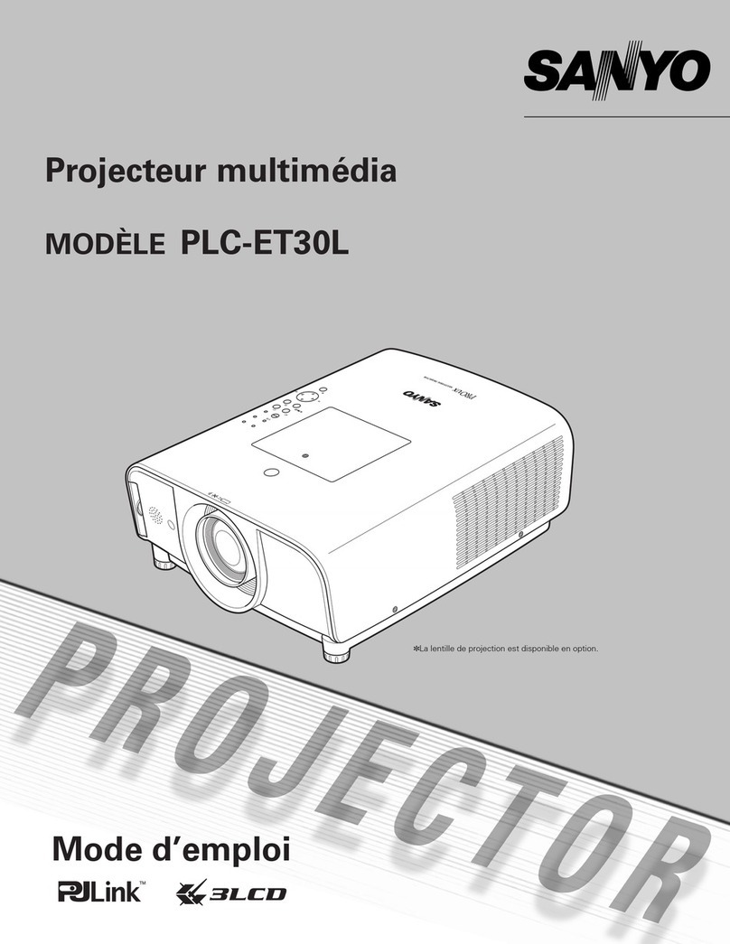 Sanyo PLC-ET30L - 4200 Lumens Assembly instructions