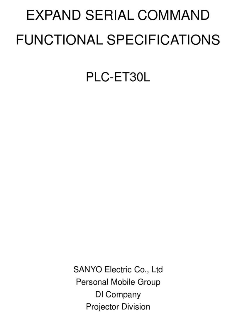 Sanyo PLC-ET30L - 4200 Lumens User manual