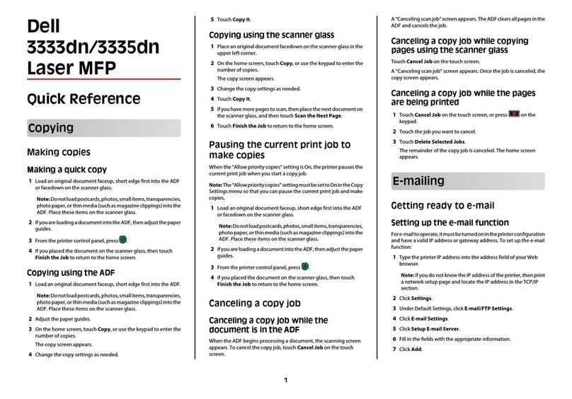Dell 3333 User manual