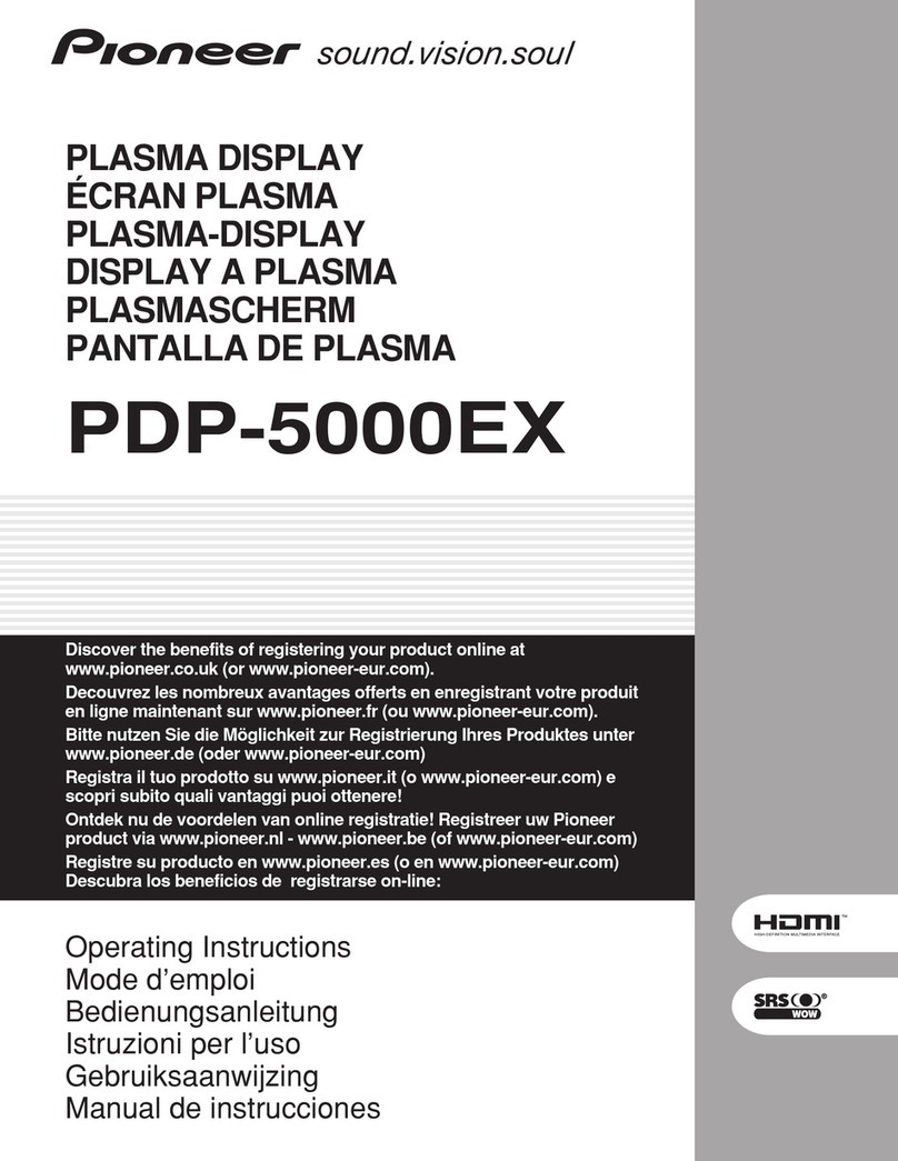 Pioneer PDP-5000EX User manual