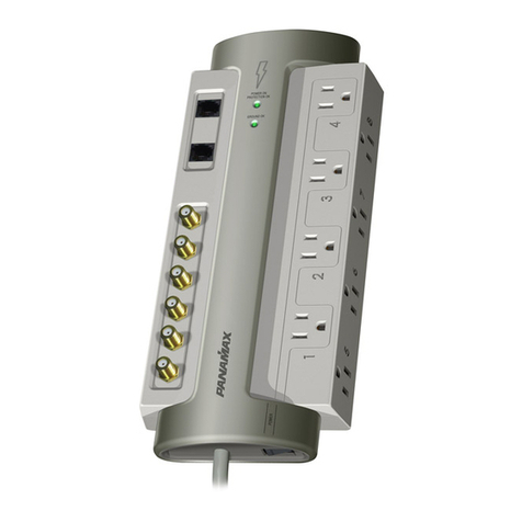 Panamax Powermax PM8DBS-EX User manual