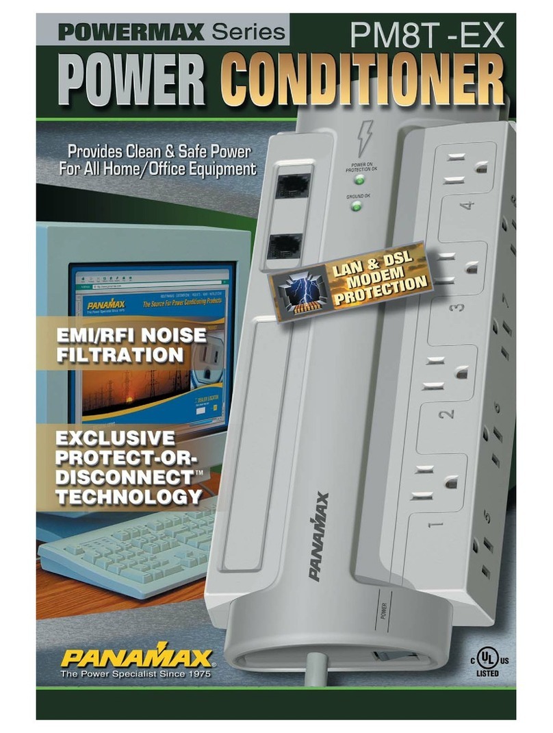 Panamax Powermax PM8T-EX User manual