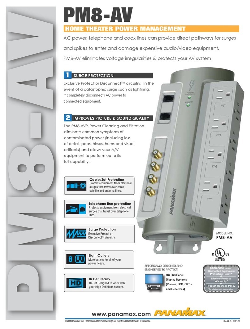 Panamax PM8-AV Specifications