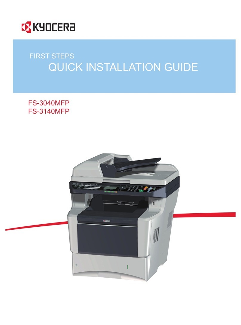Kyocera FS-3040MFP Quick installation guide