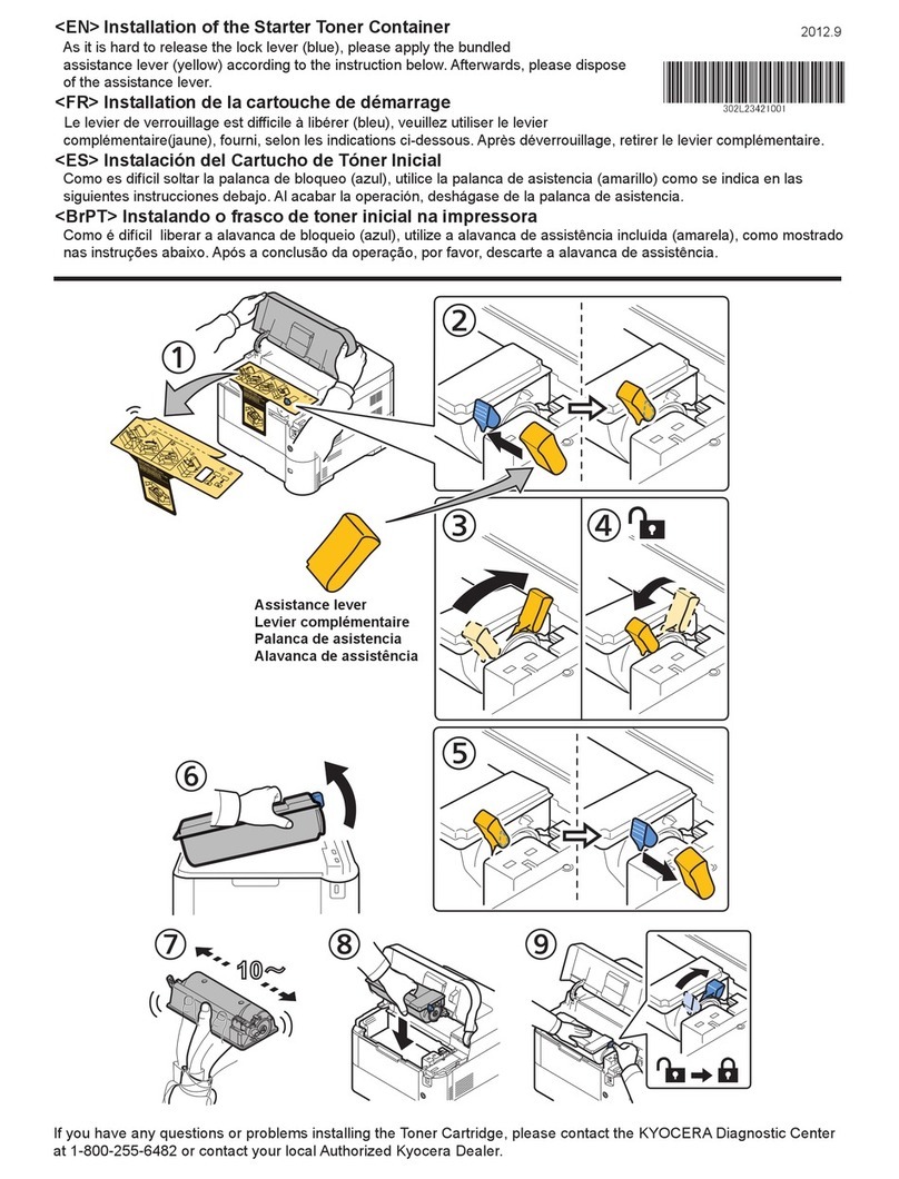 Kyocera FS-2100DN installation instructions