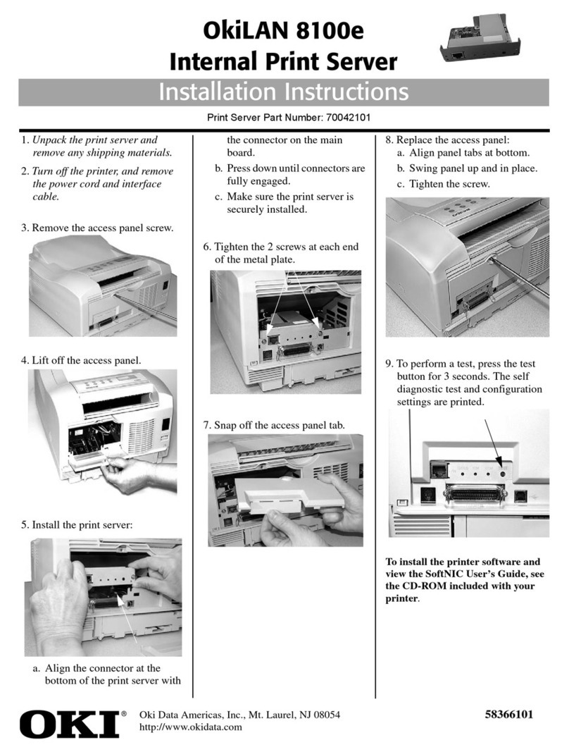 Oki B4300 installation instructions