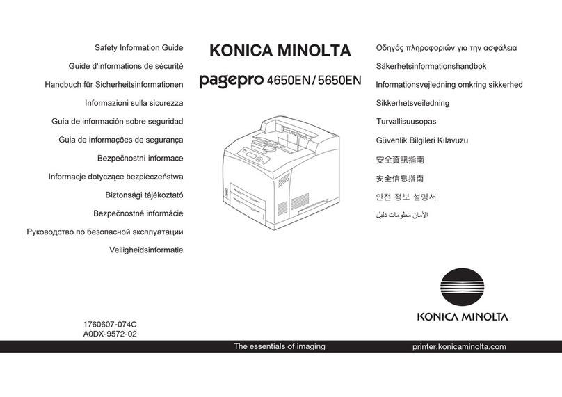 Konica Minolta PAGEPRO 4650EN Original instructions