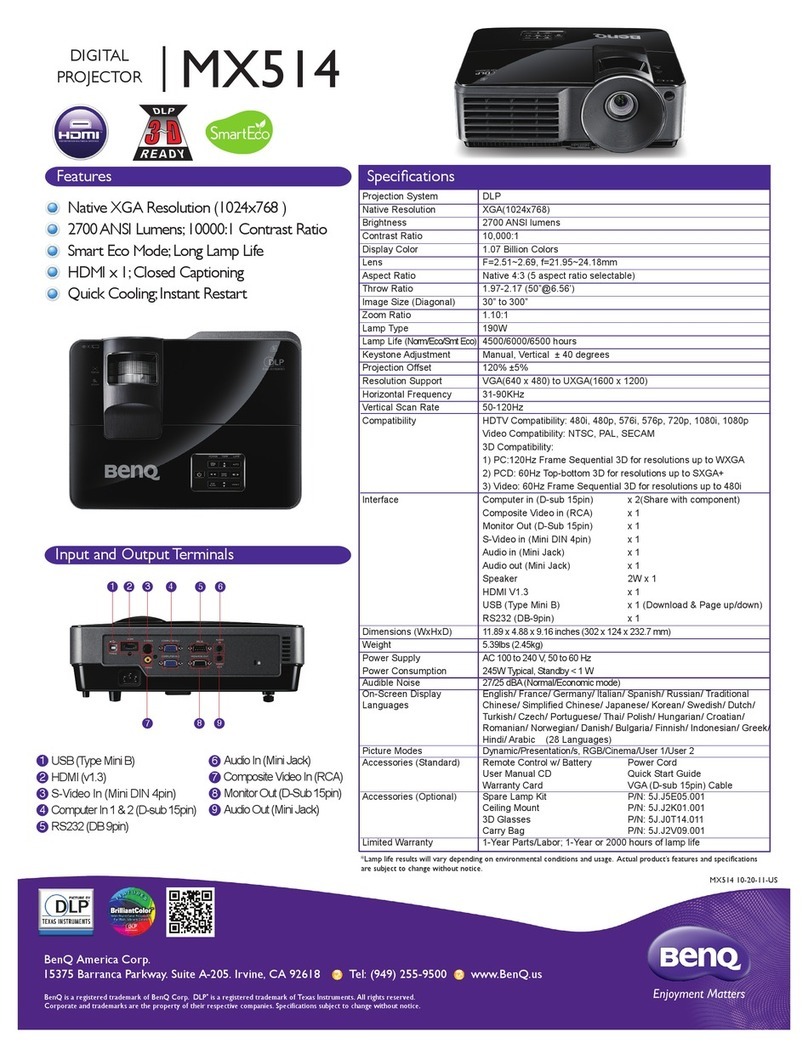 BenQ MX514 User manual