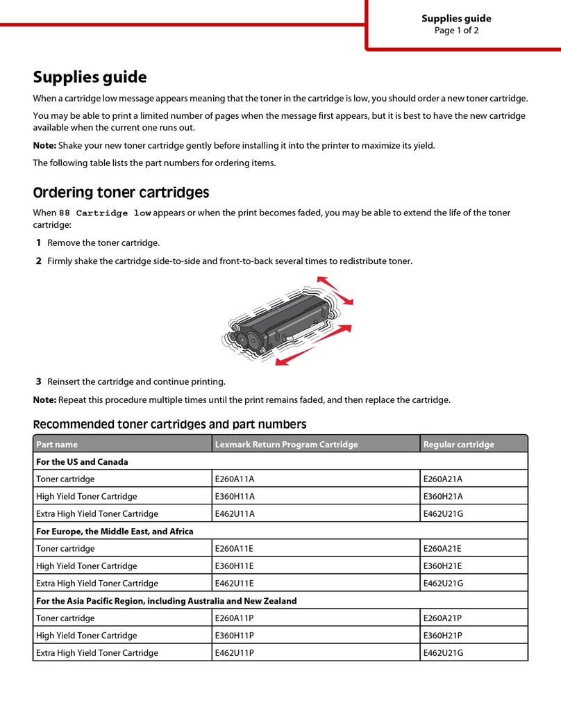 Lexmark SERIES E460DN User manual