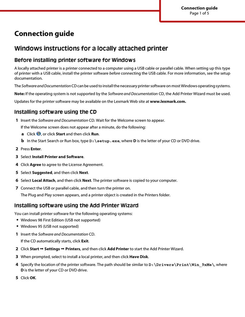 Lexmark E460DN - Taa Govt Compliant Instruction Manual