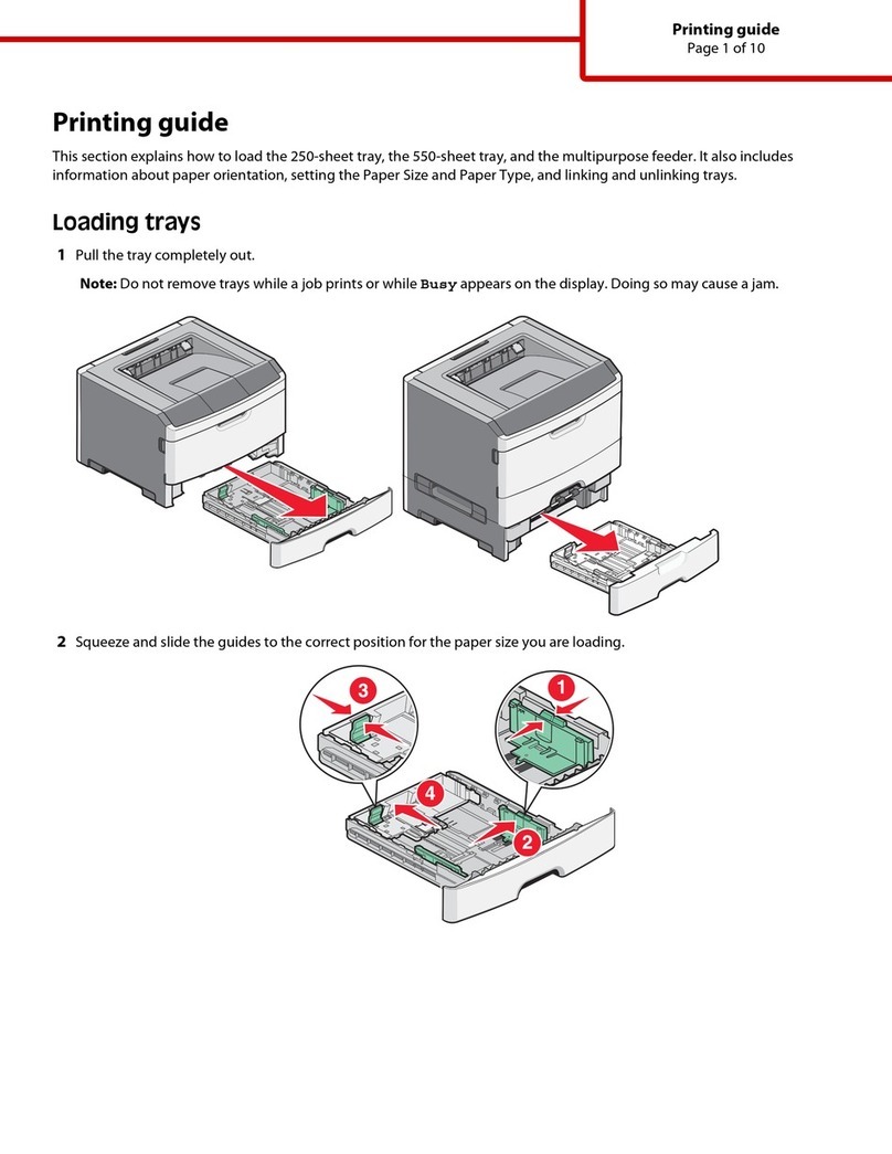 Lexmark E460DN - Taa Govt Compliant printing guide
