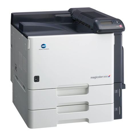 Konica Minolta magicolor 8650DN User manual Konica Minolta magicolor 8650DN User manual