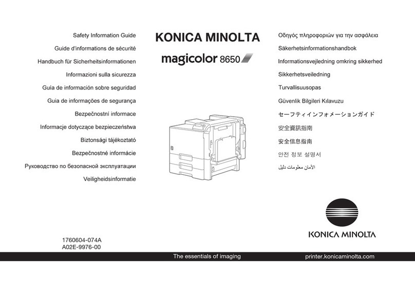 Konica Minolta magicolor 8650DN Original instructions