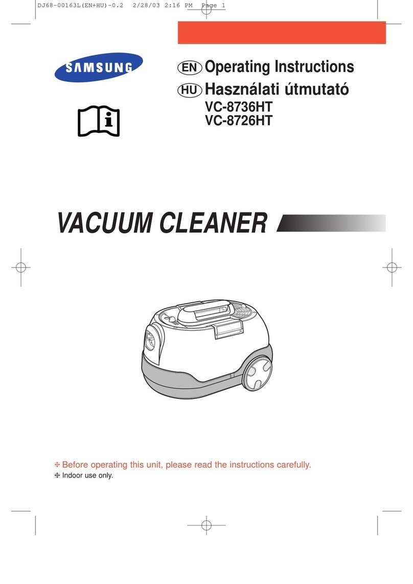 Samsung VC-8726HT operating instructions