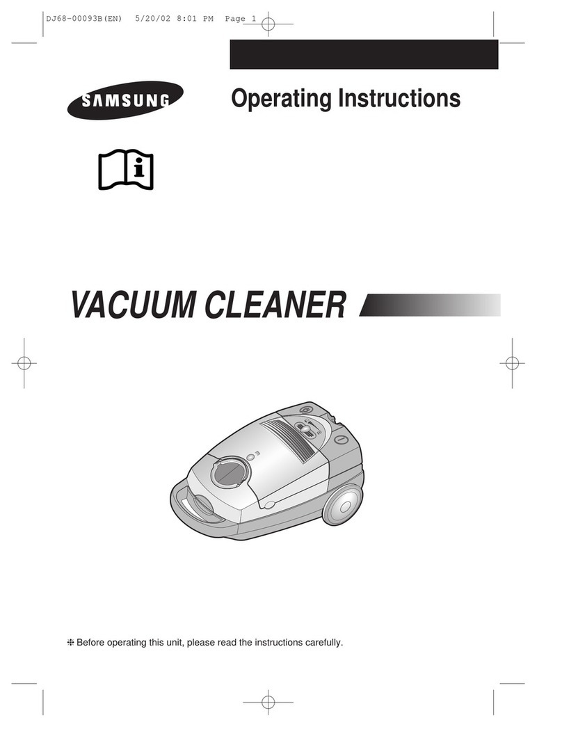 Samsung VC-8918V operating instructions
