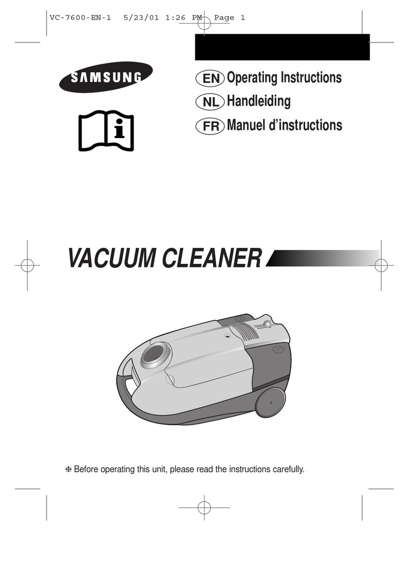 Samsung VC-7615V operating instructions