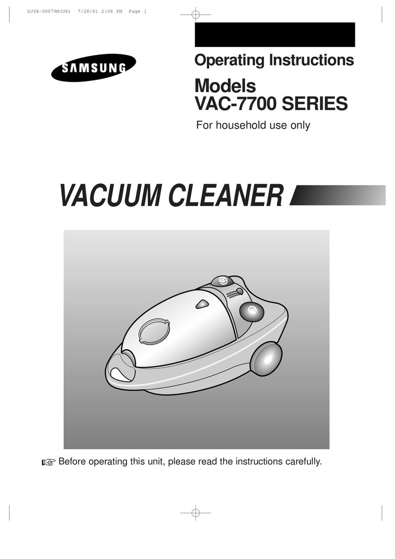 Samsung VAC-7713SP Instruction sheet
