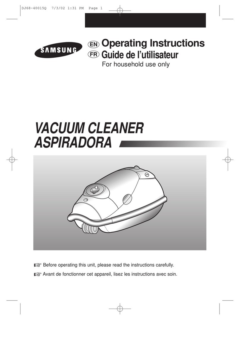 Samsung VAC9073BP Instruction sheet