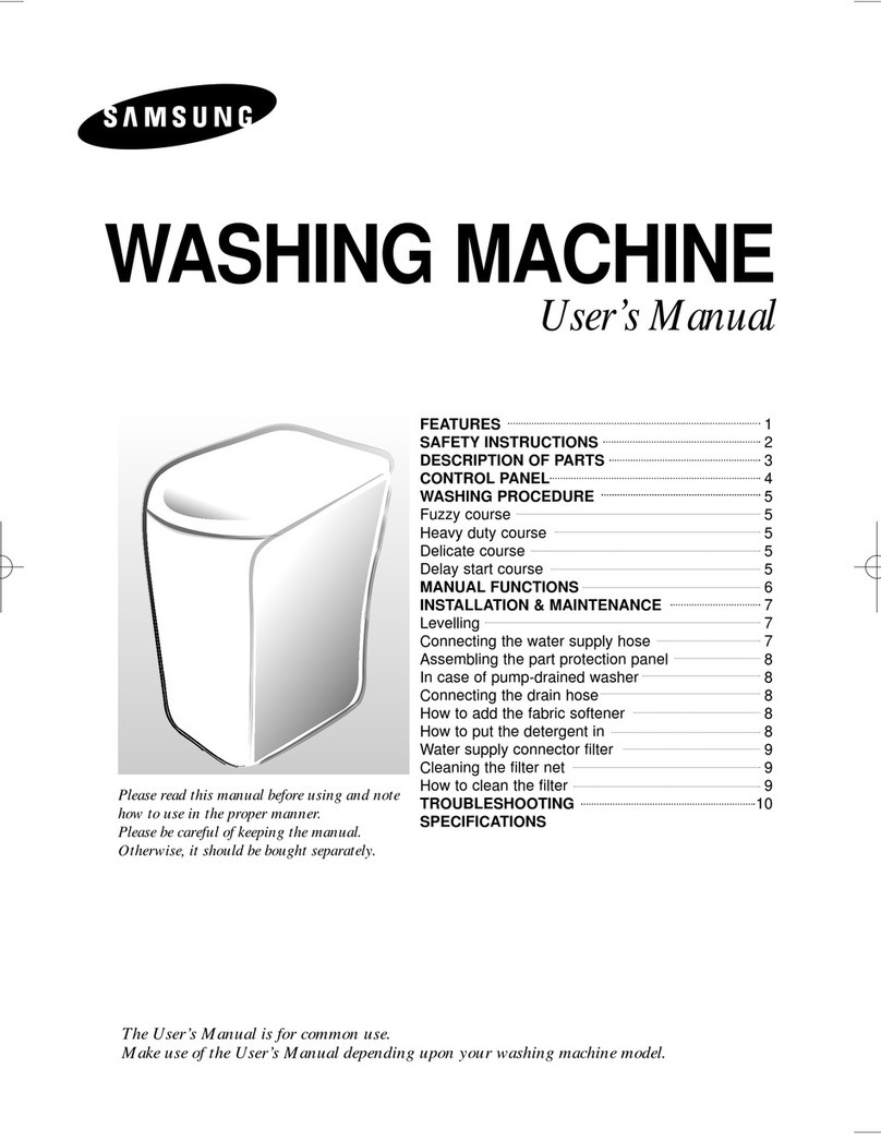 Samsung WA12H2 user manual