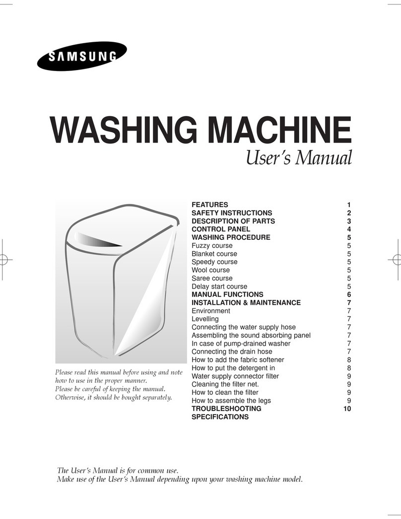 Samsung WA11K2S User manual