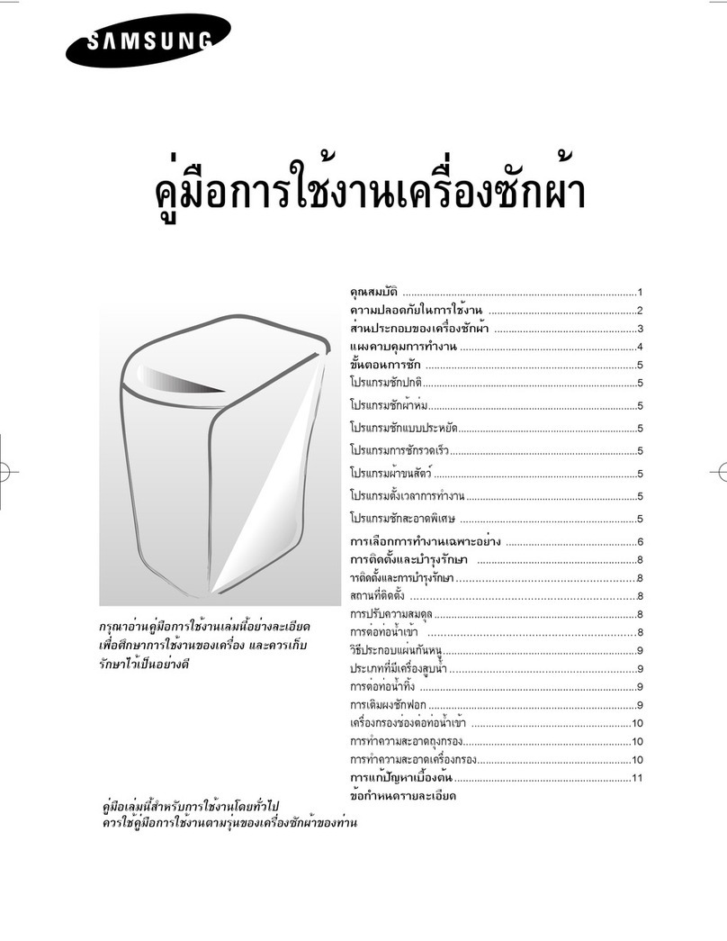Samsung WA10K9 manual